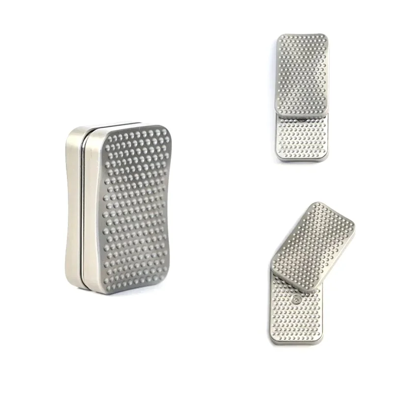 Stainless Steel EDC Fidget Spinner Toys Magnetic Push Card Mechanical Fidget Slider Anti Stress Relief Metal Mens Gift