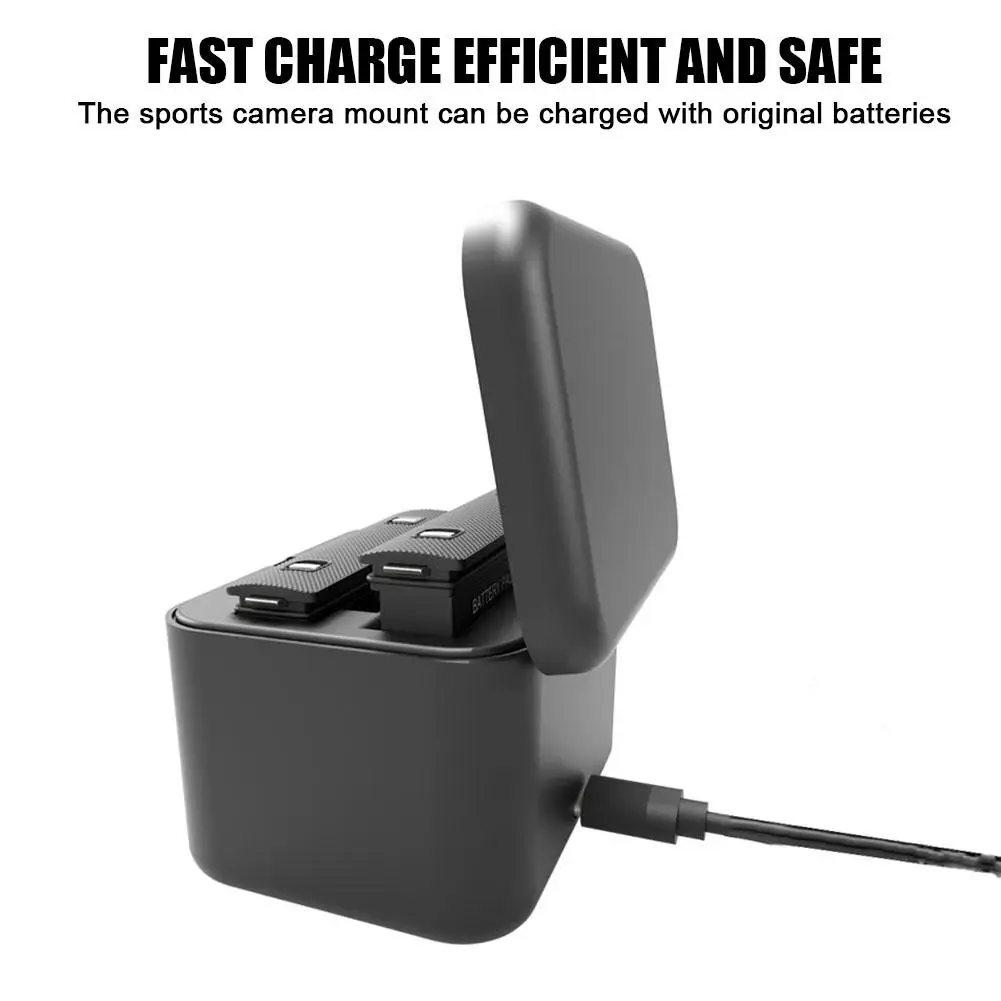 

For Insta360 X5 Camera Dual Charger Efficient Dual Holder Charging Accessories Battery Charger Dock Camera Battery A2D3