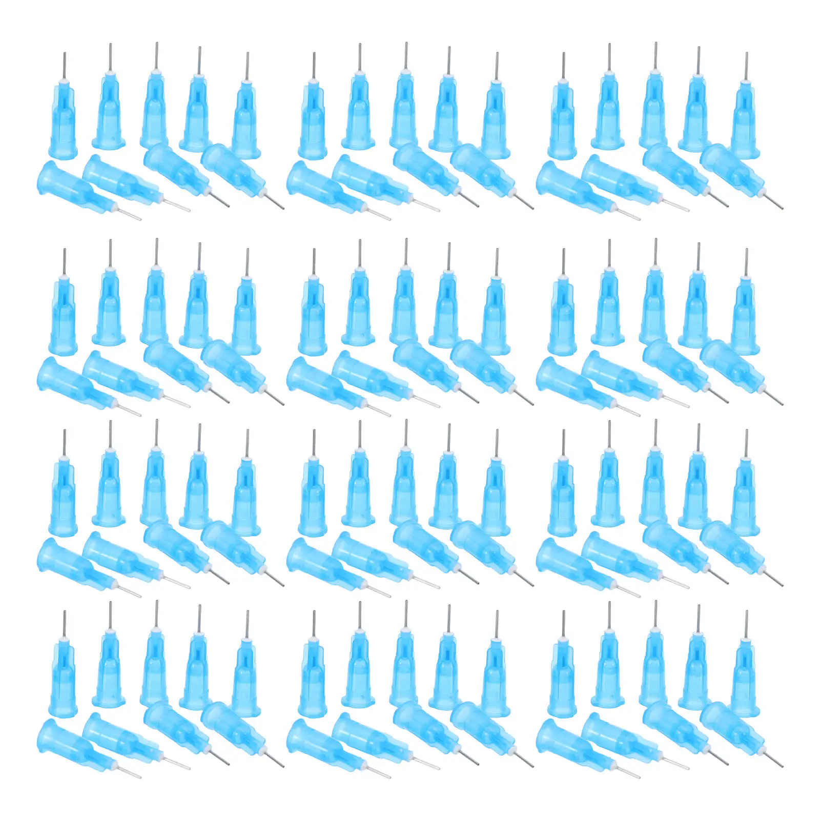 100Pcs Precision Dispensing Needles Blunt Tip 20 Gauge Luer Lock Industrial Glue Craft Liquid Refilling Stainless Steel Needles