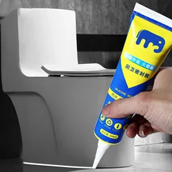 220ml Silicone Sealant Insulated Glue Waterproof Caulk Seal Fast Drying Adhesive Glass Glue for Basement Bathroom Kitchen