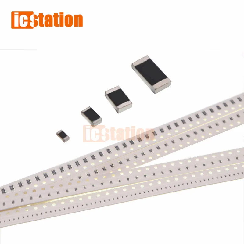 100pcs/lot 1206 SMD resistor 49.9k 1k 1R