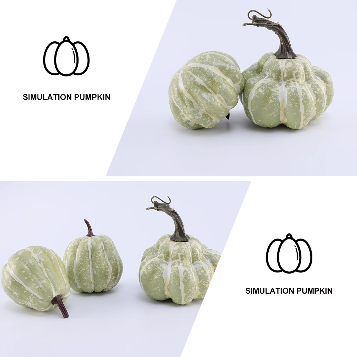 

Artificial Pumpkin Halloween Decorative Props Lightweight Premium Material Simulation Shape Party Accessories