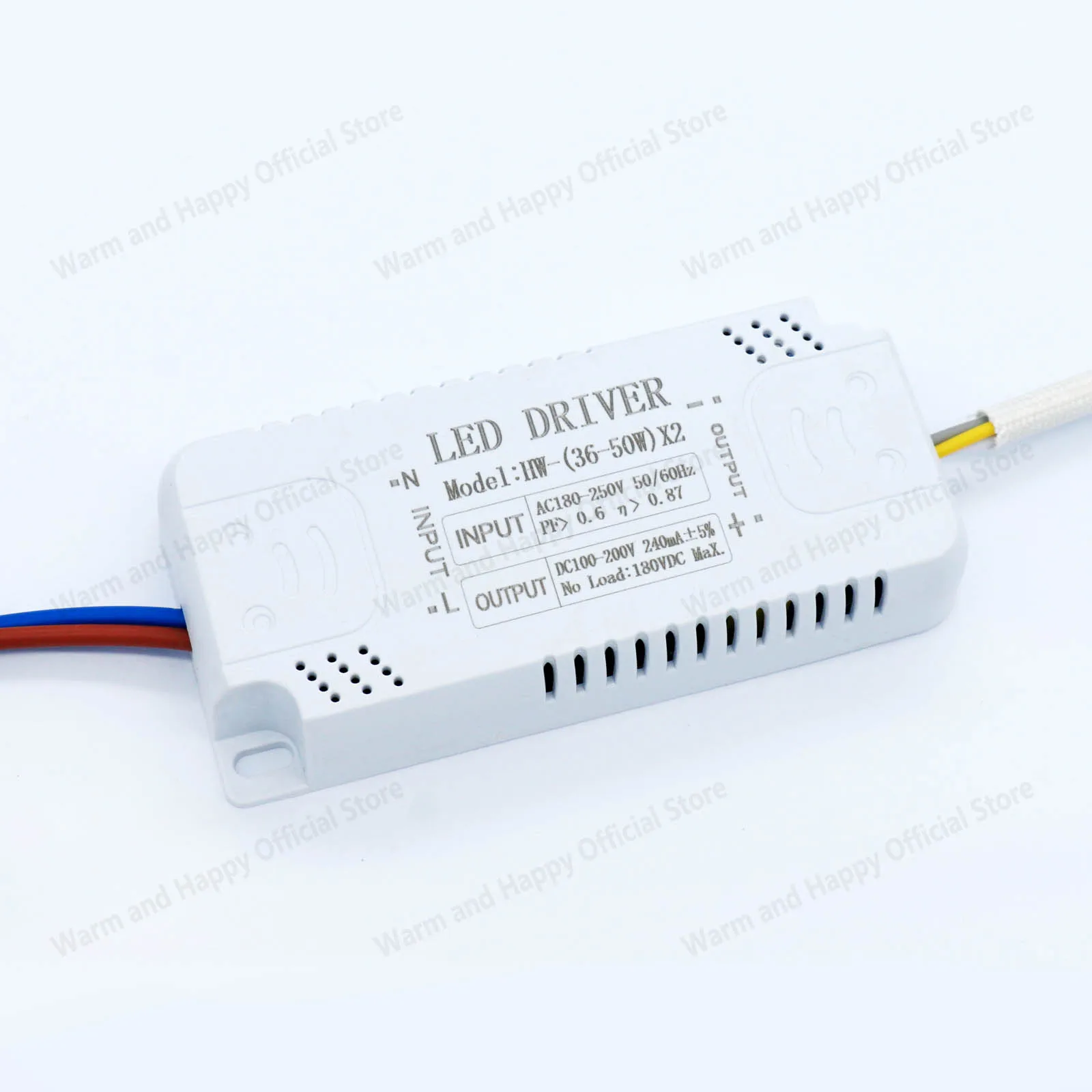 Non Isolated Driving Ceiling Light AC220V Dual Color Driving Power Supply 36-50W * 2 240mA LED Driving Lighting Transformer