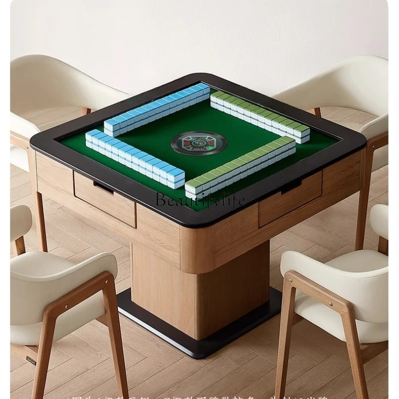 

New Chinese-style living room household automatic mahjong table dining table dual-purpose 2025 new model