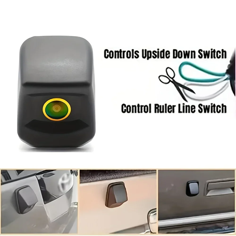 Rear View Camera Suitable for TOYOTA Hilux, GMC, Ford F150/250/350, and RAM Pickup, Featuring an Upside-Down Mount