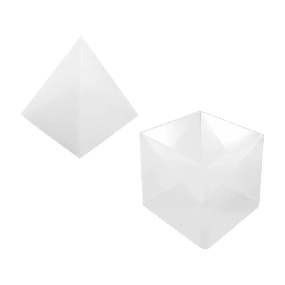 

Набор из 1 формы для пирамид из высококачественного силикона для рукоделия, декора рабочего стола, проектов из смолы, подарков ручной работы