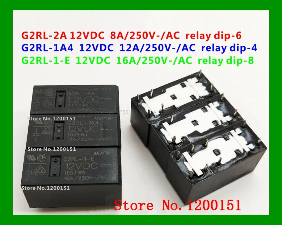 G2RL-2A 8A G2RL-1A4 12A G2RL-1-E 16A 12VDC relay dip-4 6 8