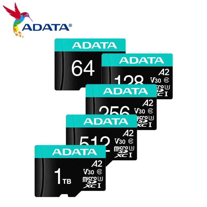 tarjeta-micro-sdxc-adata-a2-v30-con-adaptador-sd-velocidad-de-hasta-100-mb-s-tarjeta-de-memoria-uhs-i-u3-clase-10-video-4k-uhd-tarjeta-flash-de-256gb-y-1tb