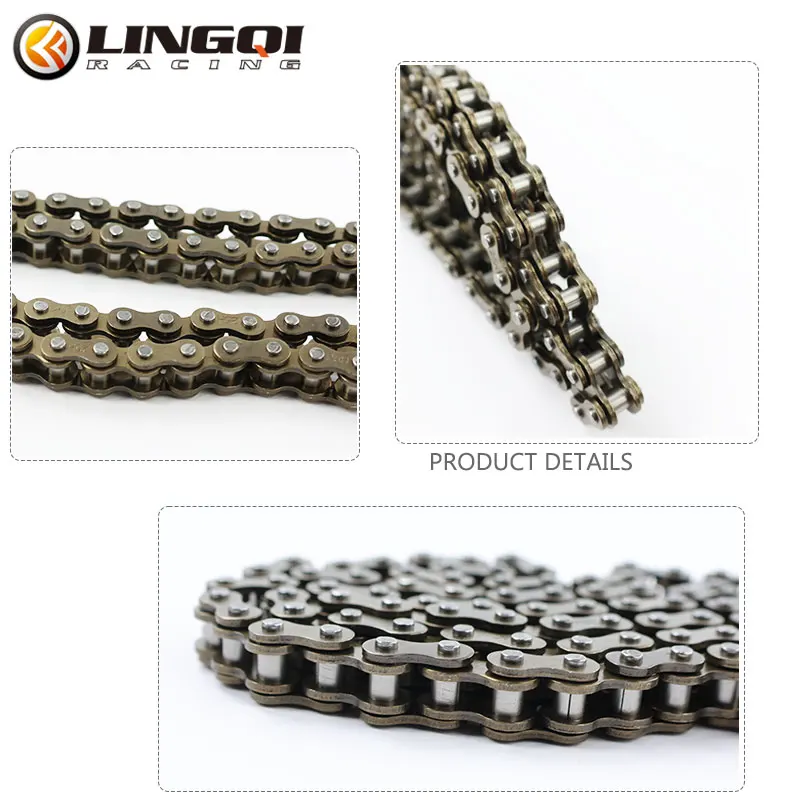 

ONLEEYPP Motorcycle YBR125 Cam Timing Chain Small Roller Chain Tank Chain Transmission Spare Parts For Electric Tricycle