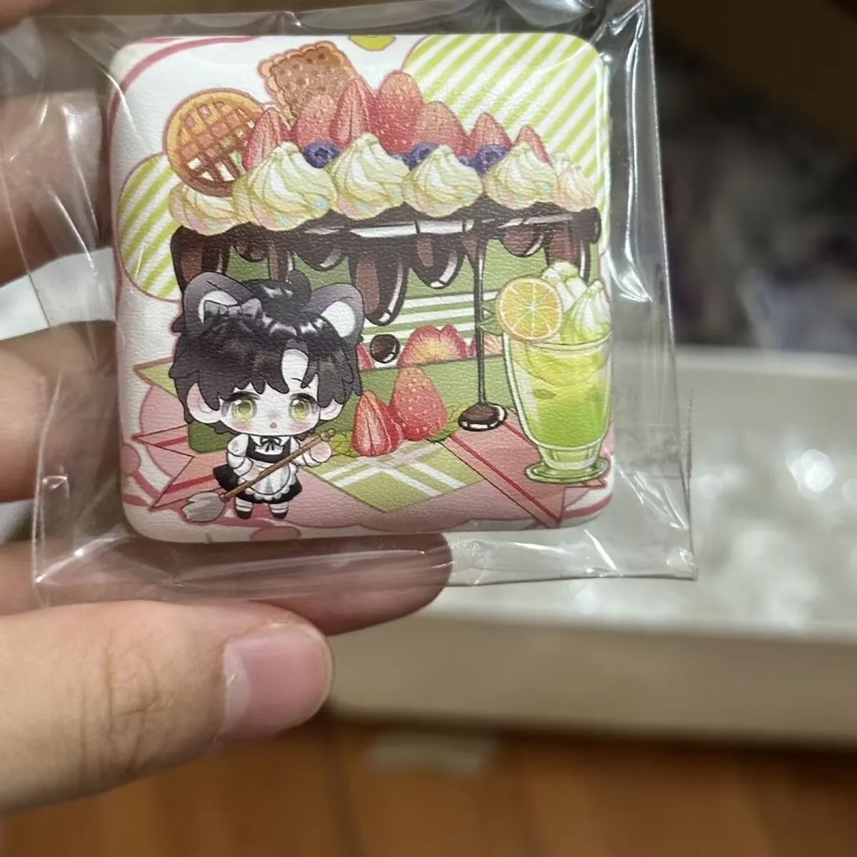 Оригинальный веерочный товары «Любовь и глубокий космос», авторизованный художник из искусственной кожи Fangfangba Ji, брошь со значком 50 × 50 мм, Стилус, Рафейль, Калеб