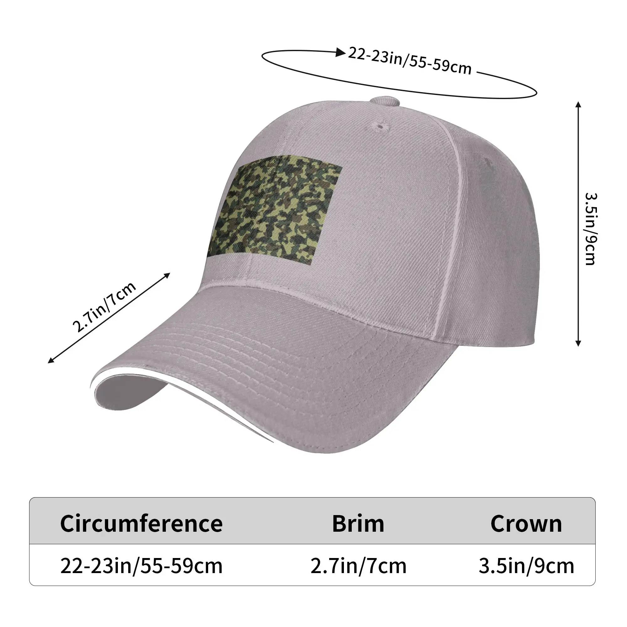 Camouflage Military Camo Army Cap Casual Baseball Caps Adjustable Hat Hip Hop Summer Unisex Baseball Hats Customizable