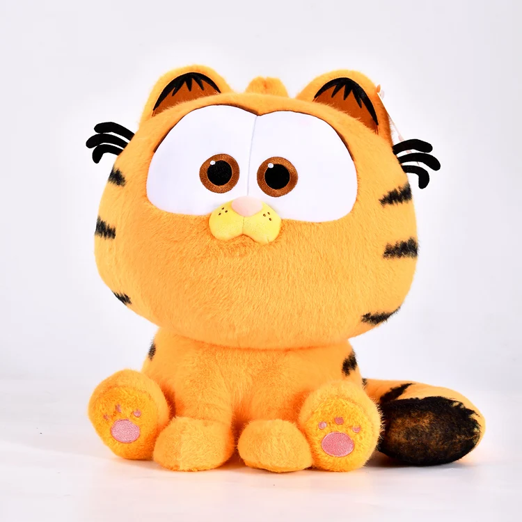 Garfield família pelúcia gato preguiçoso boneca de pelúcia anime simulação gatinho peluche kawaii brinquedos hobbies decoração para casa presentes de natal para crianças