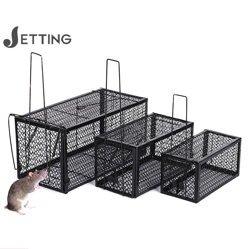 

Smart Self-locking Mousetrap Safe Firm Iron Net Household Mouse Catcher Metal Reusable Humane Indoor Outdoor Rat Trap Rat Cage