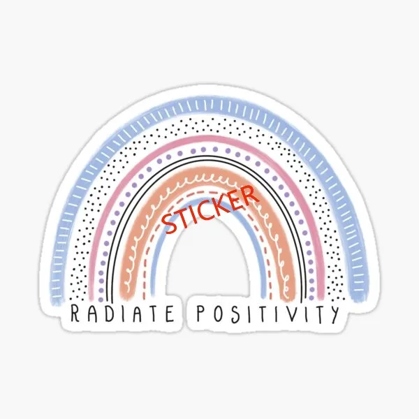 

Radiate Positivity Stickers Windshield Bumper Truck Scratch-proof Stickers Accessories Motorcycle