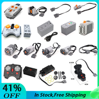 MOC Technical Power Function Car Motor Parts Buiding Block Vehicle RC Motor Servo Train PF 8293 8883 DIY High Tech Car Truck Toy
