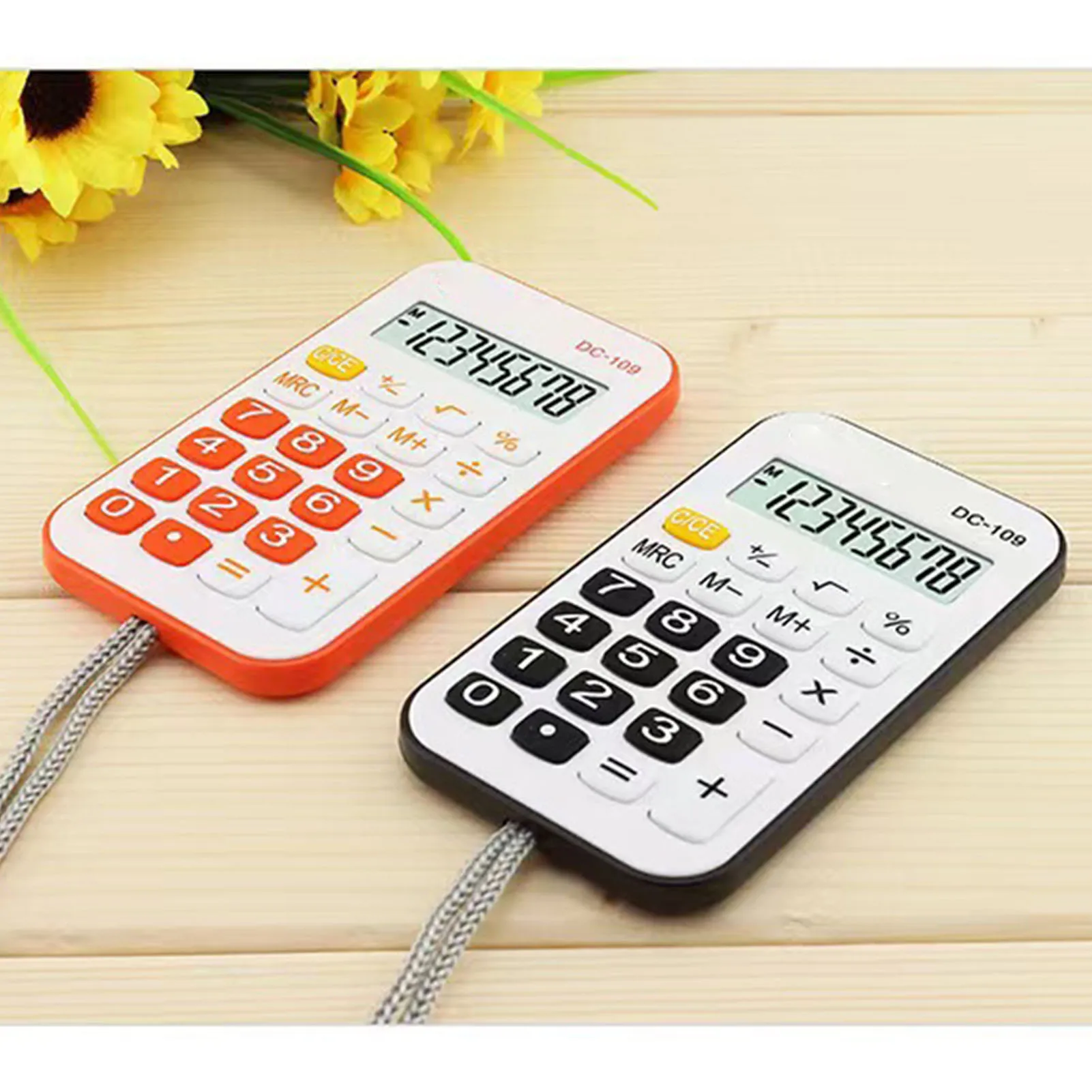 Simple Design Basic Calculator Big Button Handheld Calculator for Backpacks Purses Pockets