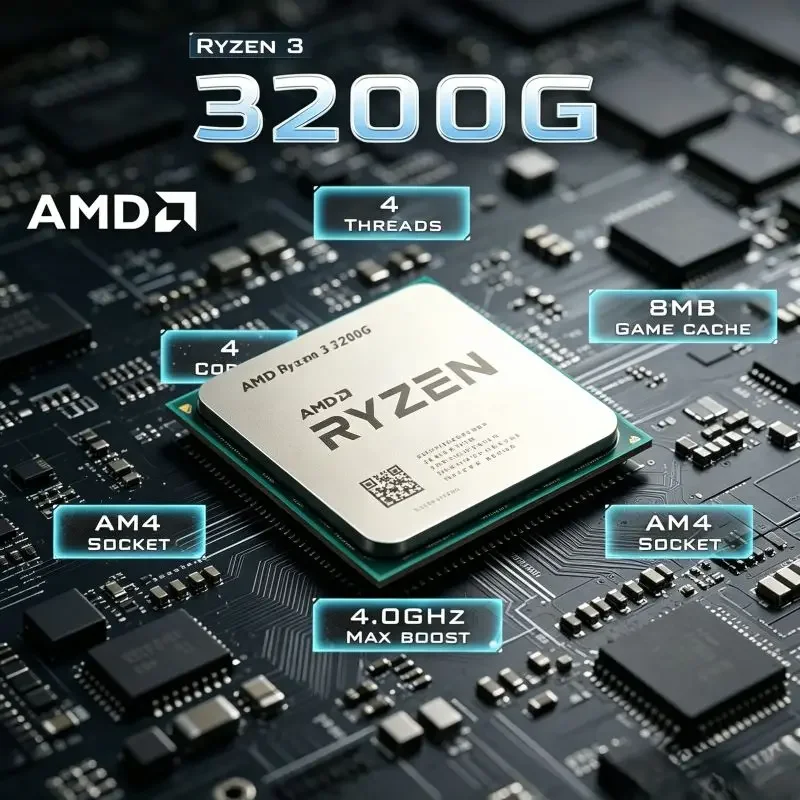 AMD Ryzen 3 3200G: Gaming-CPU mit Vega 8