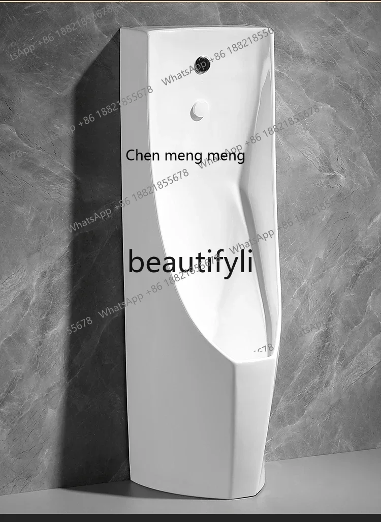 B178 Ceramic men's urinal floor-to-ceiling integrated automatic induction wall-mounted waterfall water outlet urinal