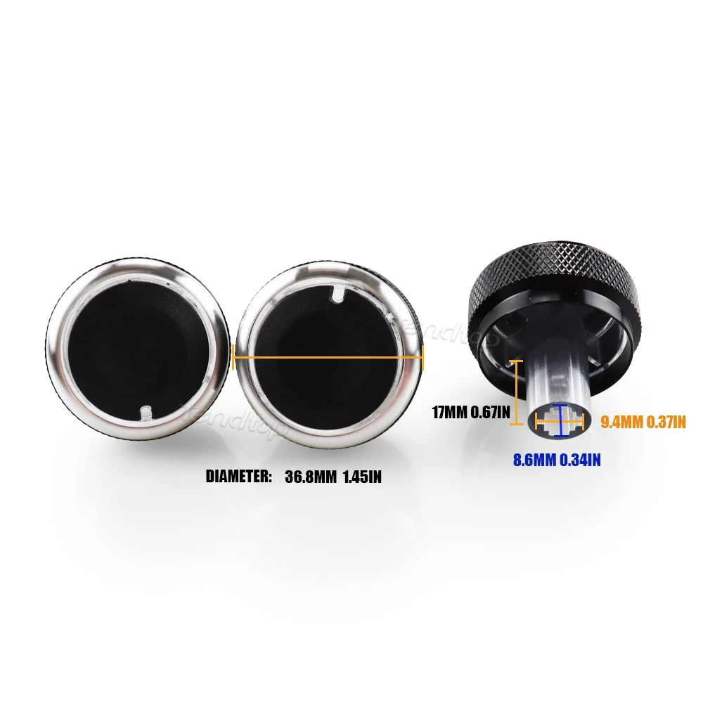 For Honda CITY FIT 3PCS Air Conditioning Knob Car Air Conditioning Heat Control Switch Knob AC Knob auto accessories