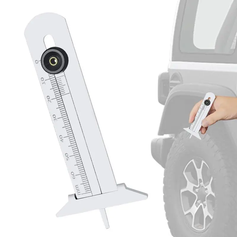

Tire Tread Depth Gauge Telescoping Tire Tread Vernier Stainless Steel Measure Supplies Reusable Wear Monitoring Tool For Daily