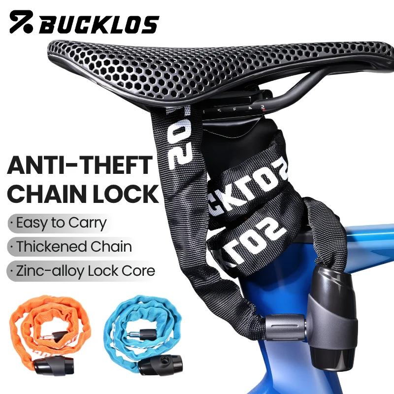 Chain Lock Combination - BUCKLOS Bicycle Chain Lock Portable Anti-theft