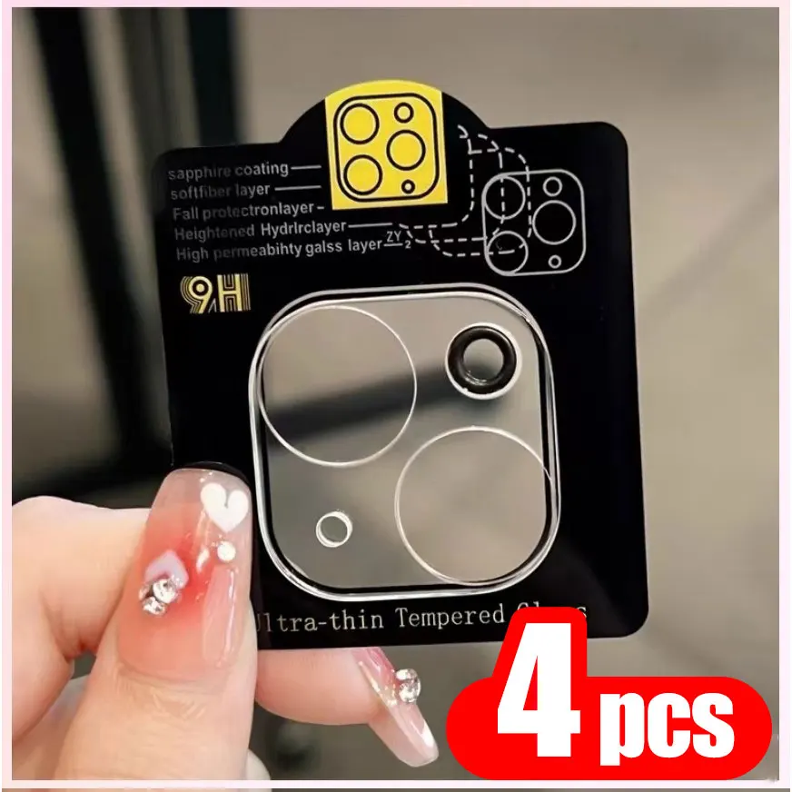 4 Stück HD-Klarsicht-Kameraobjektivschutzfolien für iPhone 18 Pro Max, 18 Pro, iPhone Duo, 17 Pro Max, Air – Schutzfolie aus Glas für die Kameraobjektivlinse