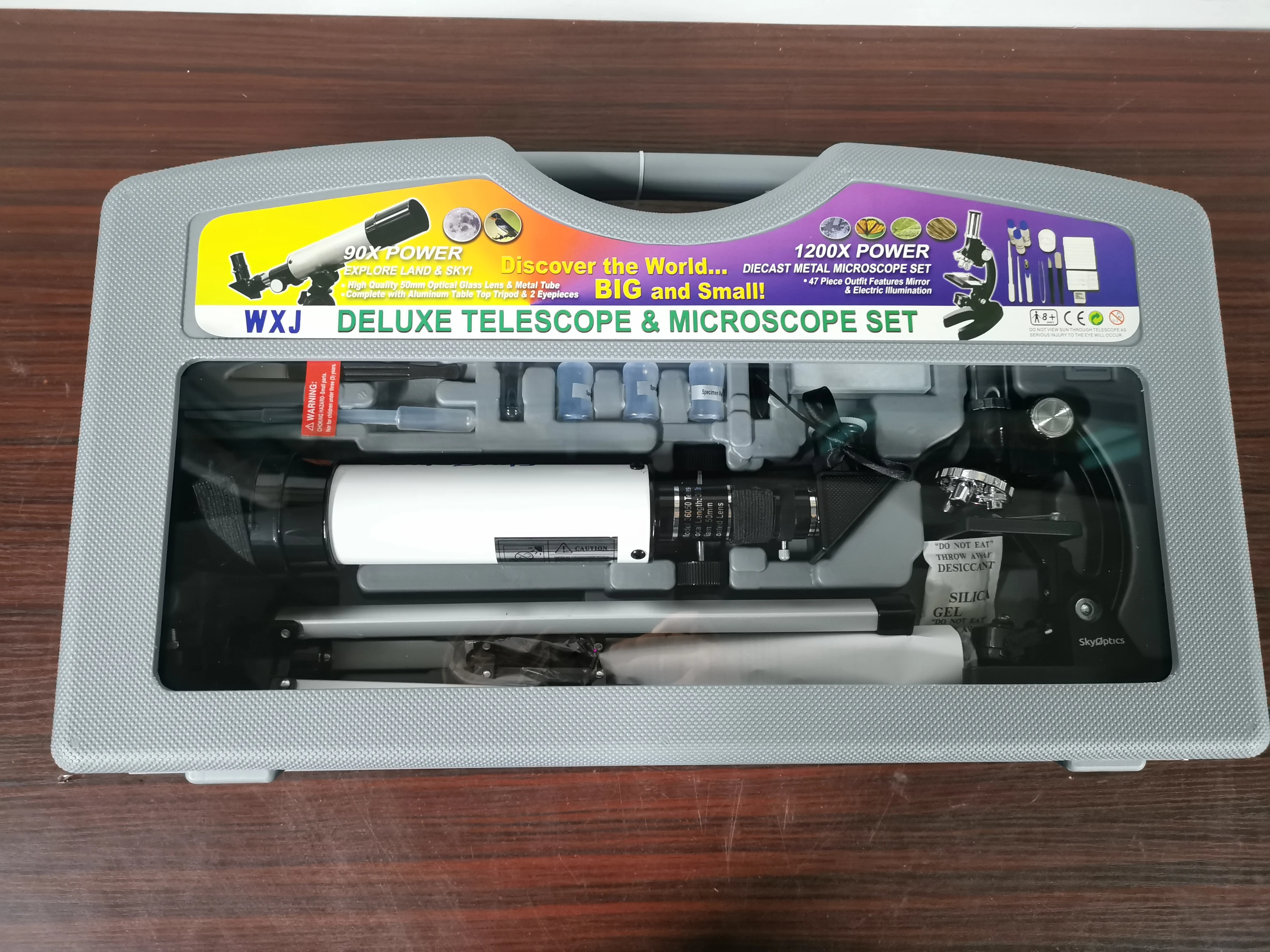Science Kit - Draagbare microscoopset voor kinderen, geschikt voor