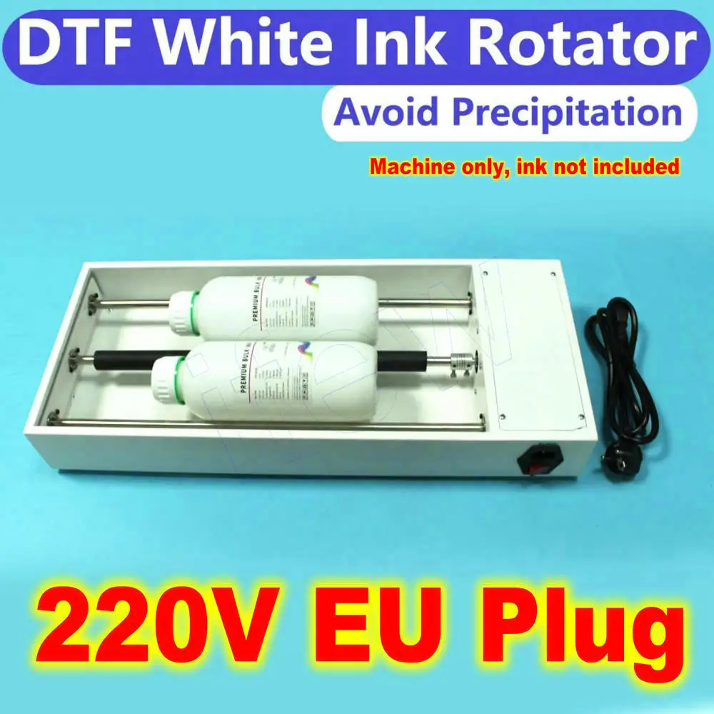 Imagem -02 - Máquina de Rotação de Tinta Branca Dtg Dtf Agitador Evita Precipitação Garrafa de Tinta Rotador de Rolamento Rotação de Agitação Preparação de Tinta Branca