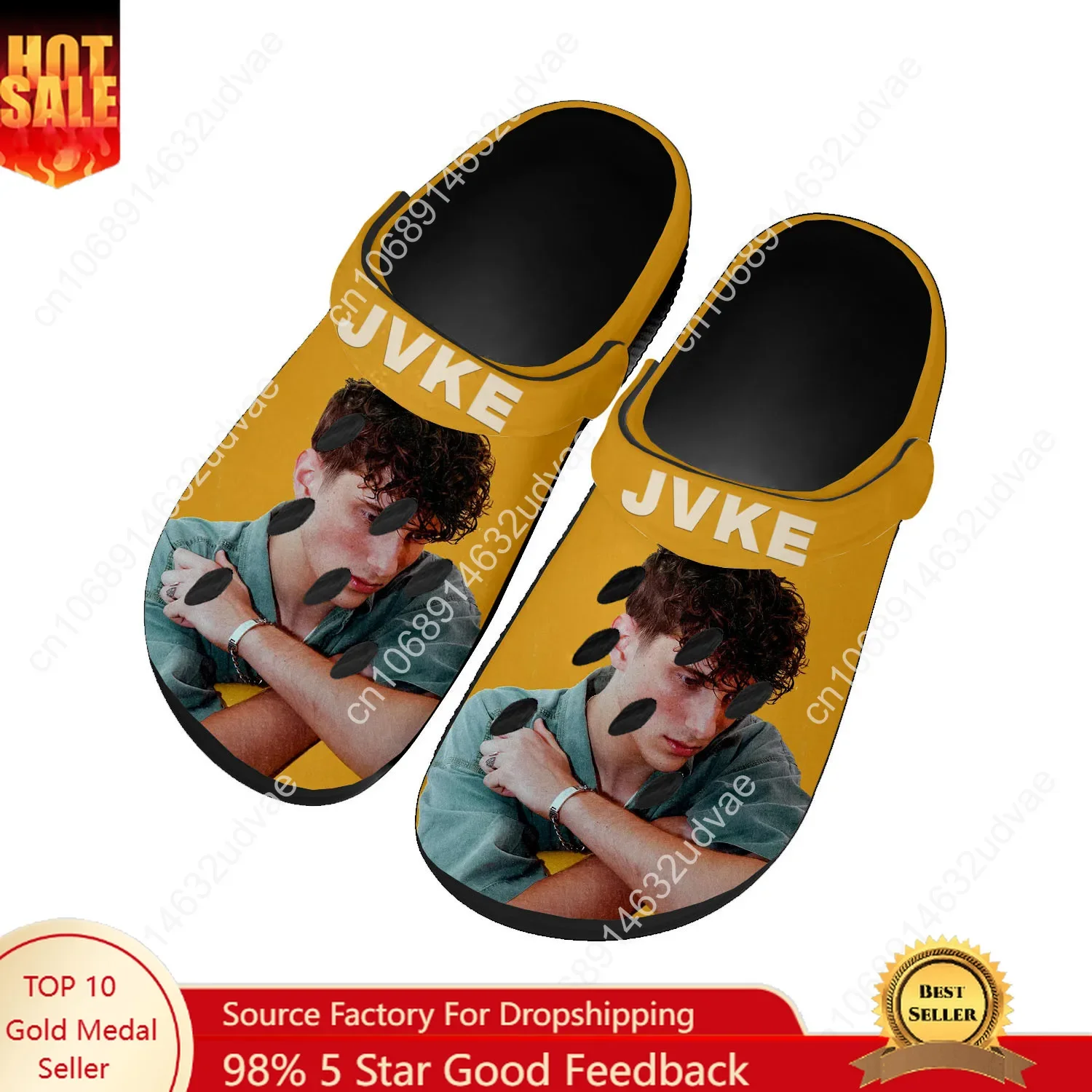 

JVKE Water Shoes Mens Womens Comfortable Fashion Home Garden Clogs Customizd Sandals Beach Breathable Hole Slippers