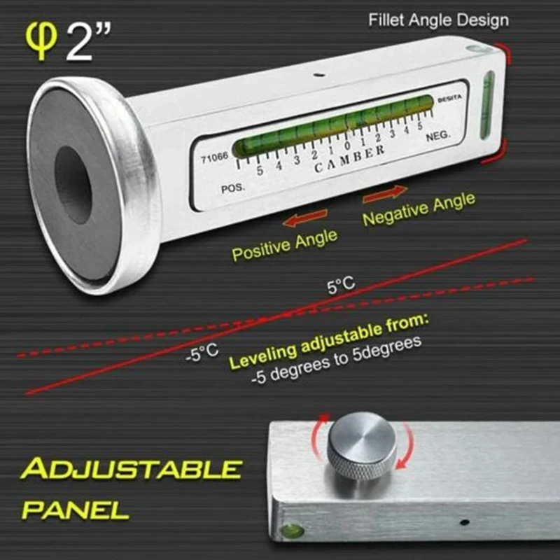 Automotive Universal Four-Wheel Alignment Level Magnetic Force Tire External Inclination Correction Aids