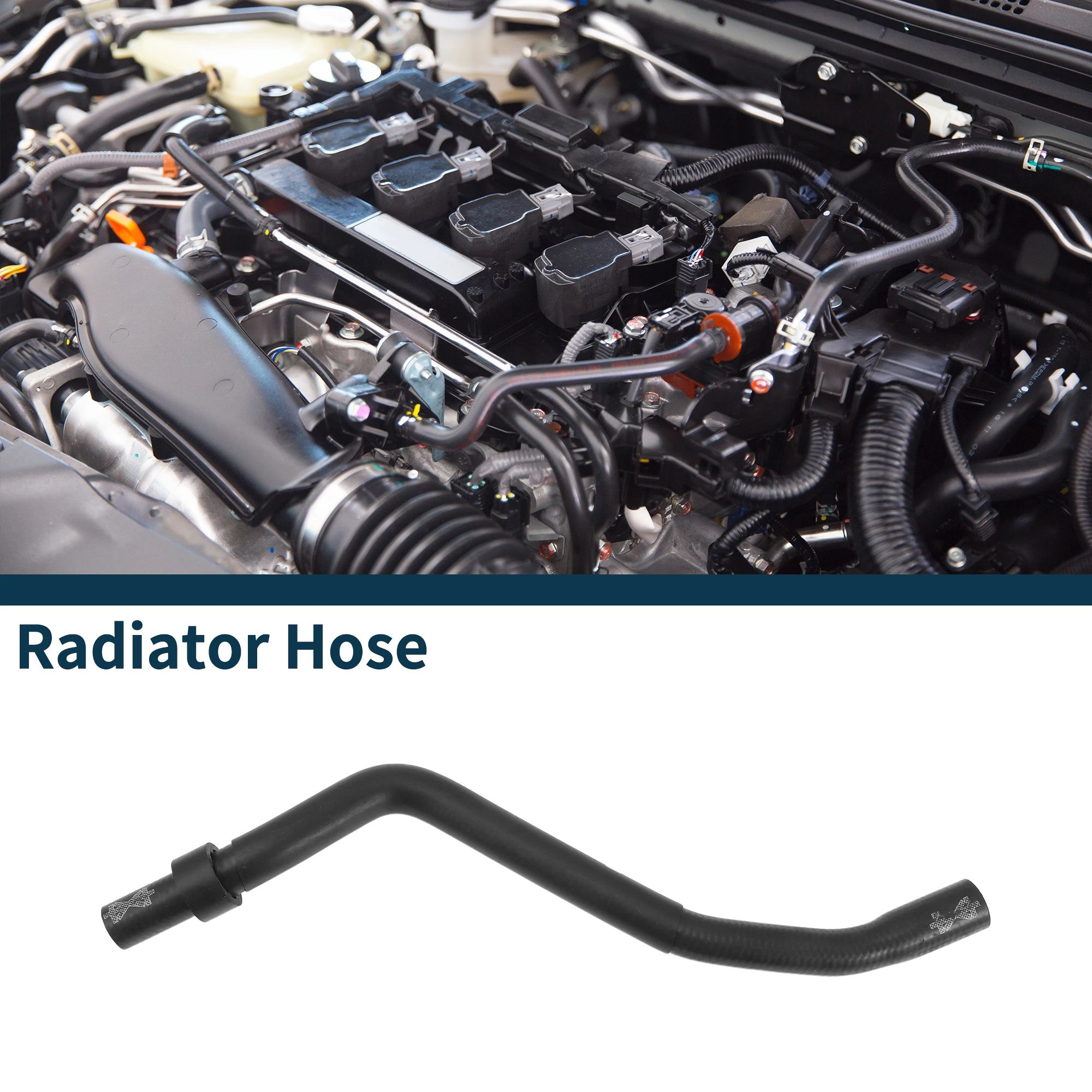 

X Autohaux Automobiles Radiator Hose Coolant Pipe for Volkswagen Sharan 2015 No.7N0122109C Rubber Black Auto Replacement Parts