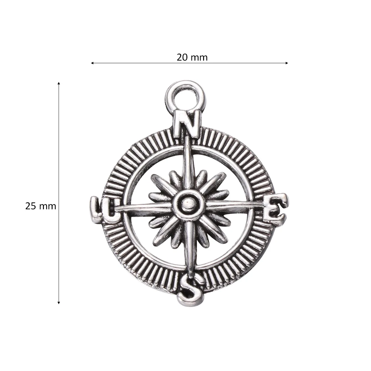 

50 Pcs Jewelry Making Chains Graduation Season Accessories Necklace Compass Vintage