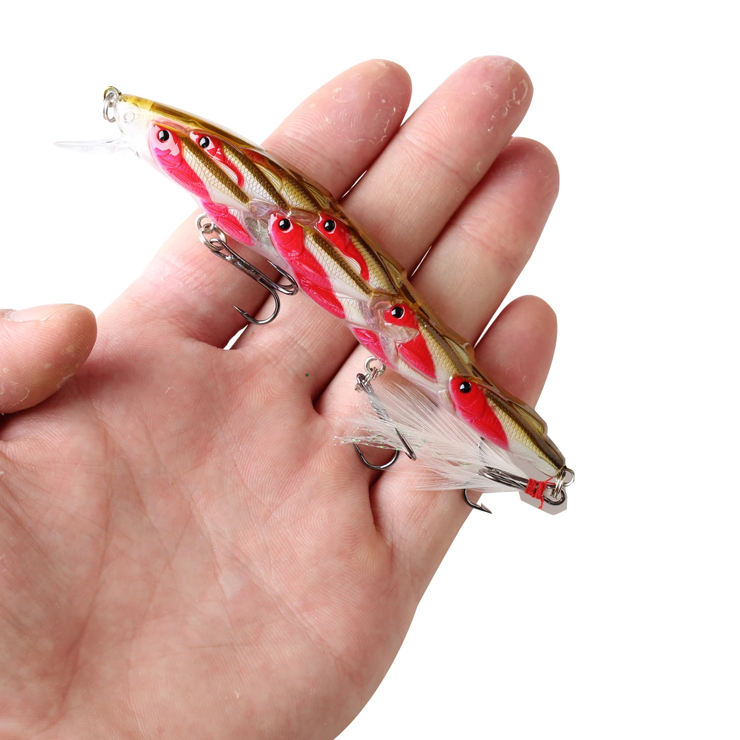 1Pcs Minnow Fishing Lure 120mm 15.5g Floating Hard Bait Wobbler Jig Bait Crankbait Carp Striped Bass Pesca Fishing Tackle SwimBa