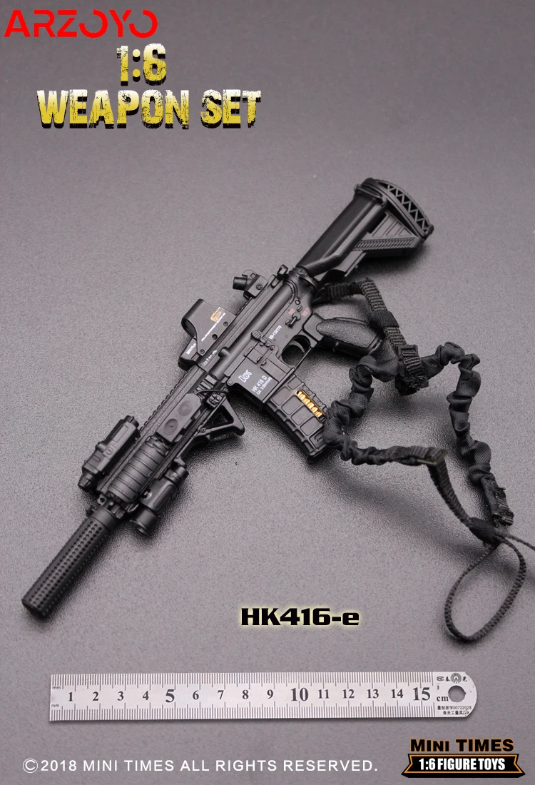ミニタイムズ ミニ HK416 1/6スケール ソルジャー ミニガン