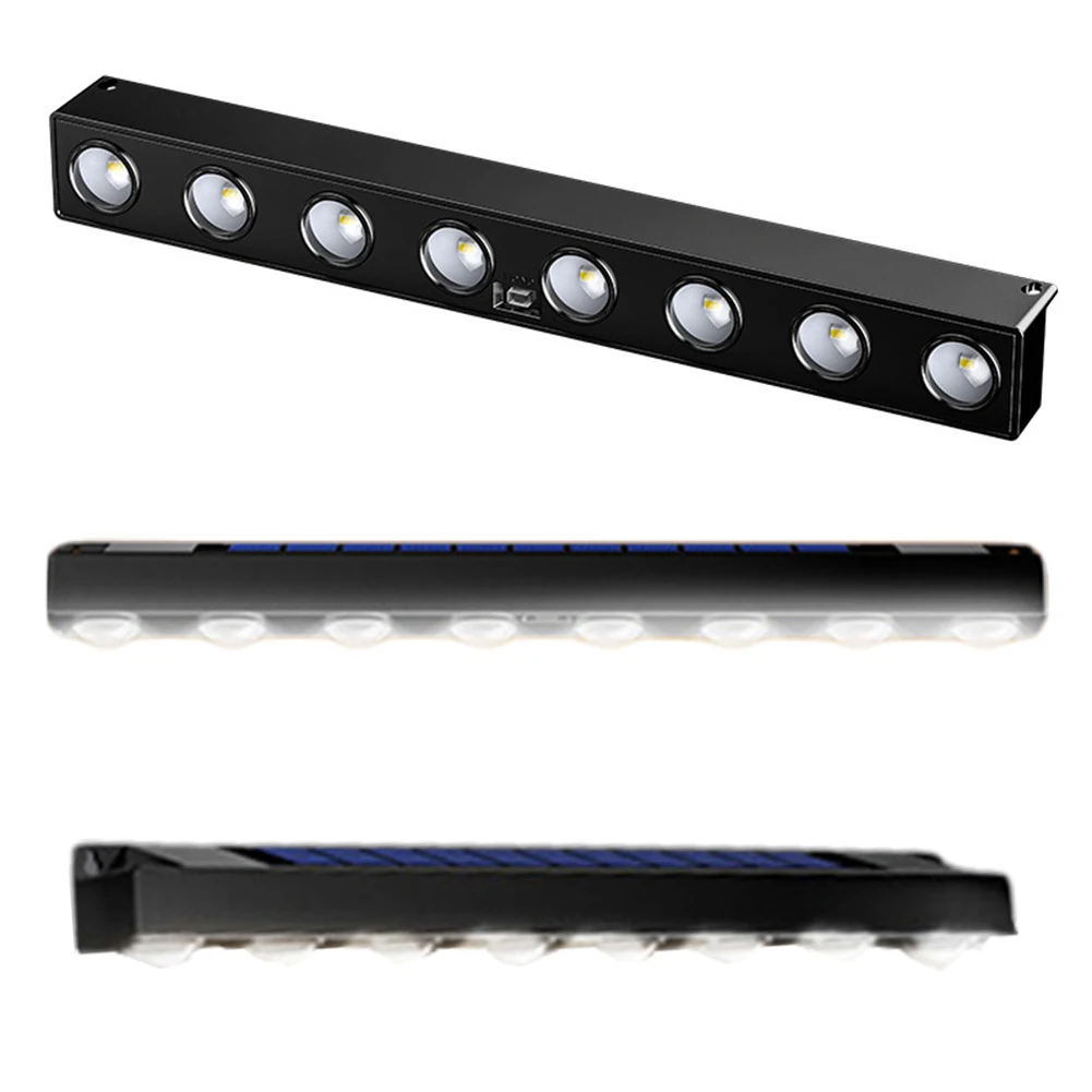 

Solar Powered LED Outdoor Wall Lamp IP54 Waterproof Exterior Wall Light Auto On Garden Landscape Light for Commercial Signage