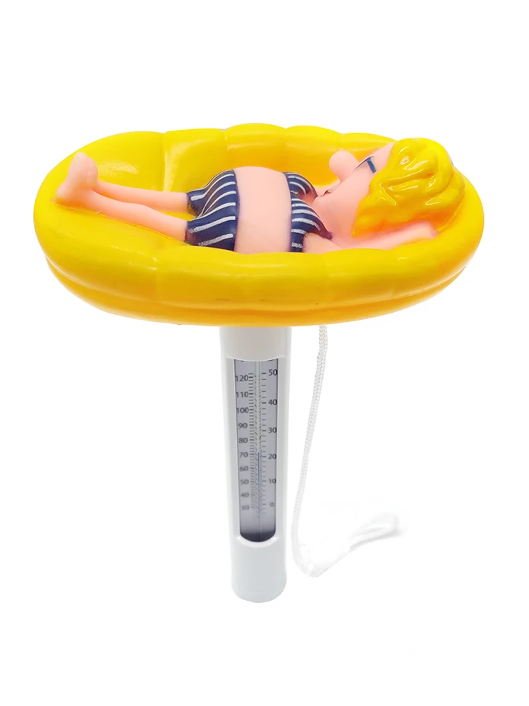 Floating Pool Thermometer Cute-shaped Thermometer for Outdoor and Indoor Swimming Pools