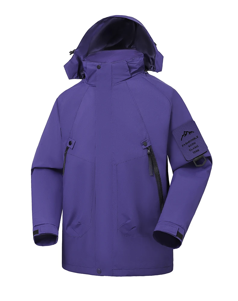 CHRLCK Herren Damen Wanderjacken Wasserdicht Neue Winddichte Windbreaker Camping Klettern Trekking Outdoor-Jacke Unisex – Detail 13