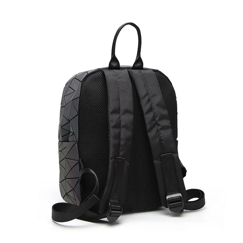 Women Backpack Geometric Bag School Bag For Teenage girls Hologram Luminous Backpacks Laser bag backpack mochila feminina