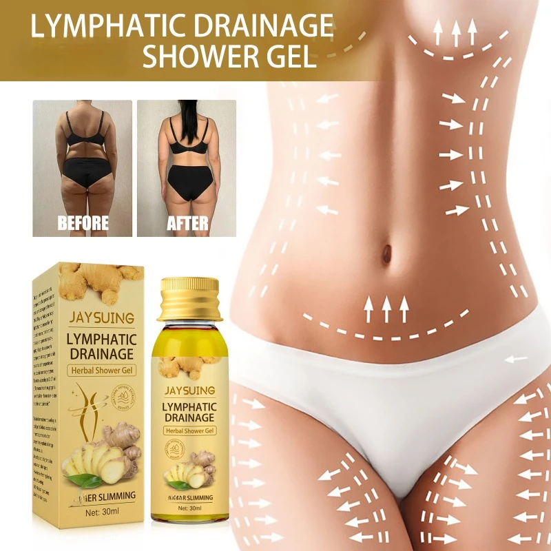 Lymphatic Drainage Sculpting Shower Gel Weight Loss Slimming Body Wash Removes Lymph Nodes Underarm Fat cleaning Shower Gel