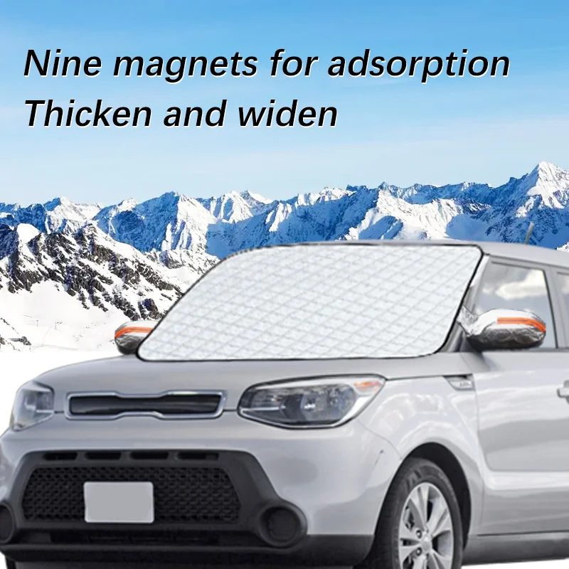 

Magnetic Car Windshield Snow Cover Winter Ice-Frost Guard Sun Shade Protector For Kia Soul 2009-2017 Exterior Accessories