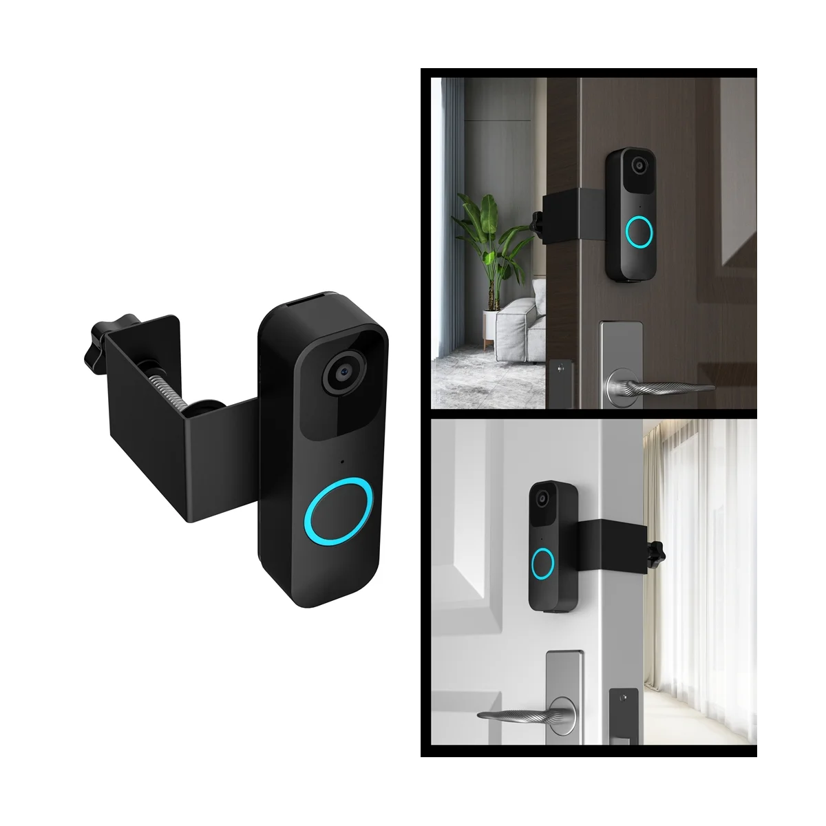 For Bracket Without Punching Anti-Theft Fixed Door Clip Bracket Siding Mount with