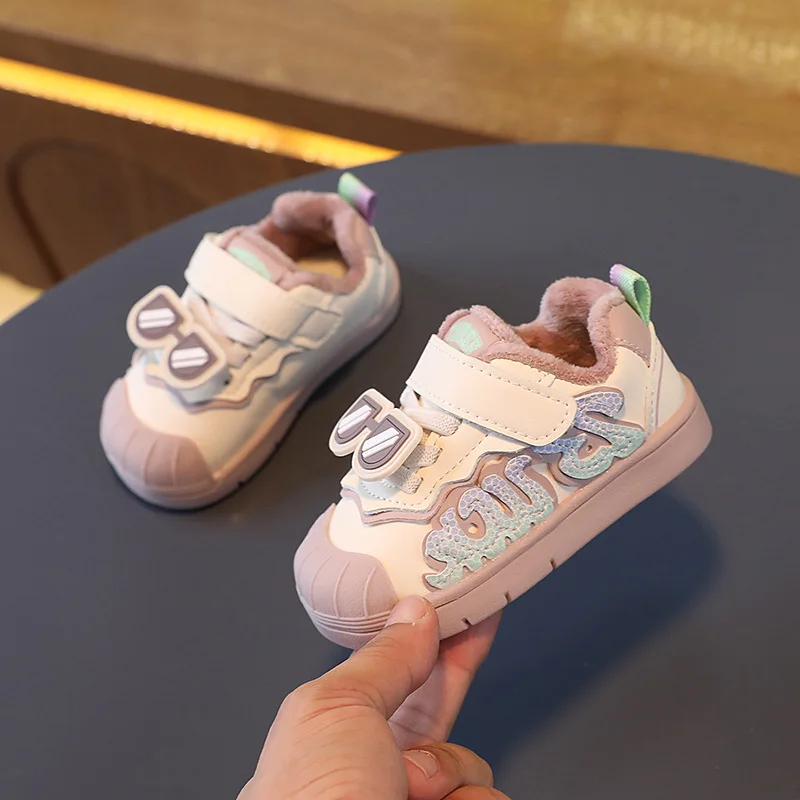 Baby Shoes Winter fleece-lined Cotton Shoes Baby Toddler Shoes Girls\' Warm Shoes Boys Shoes