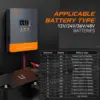 PowMr MPPT 태양열 충전기 컨트롤러, 블랙라이트 LCD 레귤레이터, 최대 PV 입력, 160VDC 지지대, 12V, 24V, 36V, 48V 리튬 배터리, 60A 5