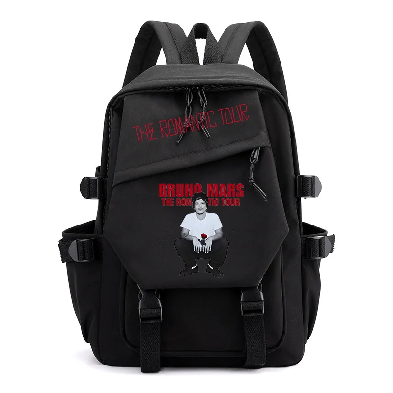 

New Bruno Mars The Romantic Tour Backpack Large Capacity Schoolbag Student Bookbag Boy Girl Stationary Backpack Laptop Rucksack