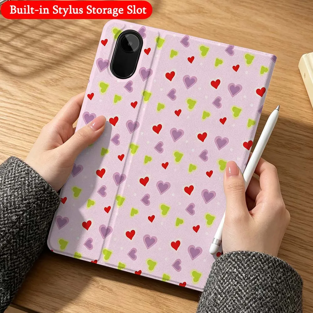 

Pink Love Heart Pattern Case For Xiaomi Poco Redmi K Pad 5 6 7 7S 8 Mini SE Pro 11 12.1 12.5 11.2 14 8.8 inch Foldable Tablet