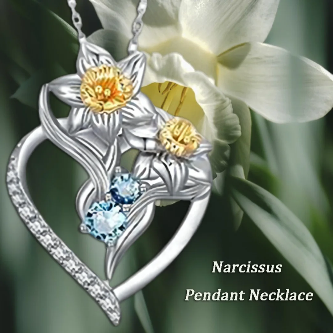 قلادة على الطراز الأوروبي والأمريكي الأكثر مبيعًا عبر الحدود أنيقة على شكل قلب ومجموعة صغيرة من قلادة الزركونيا