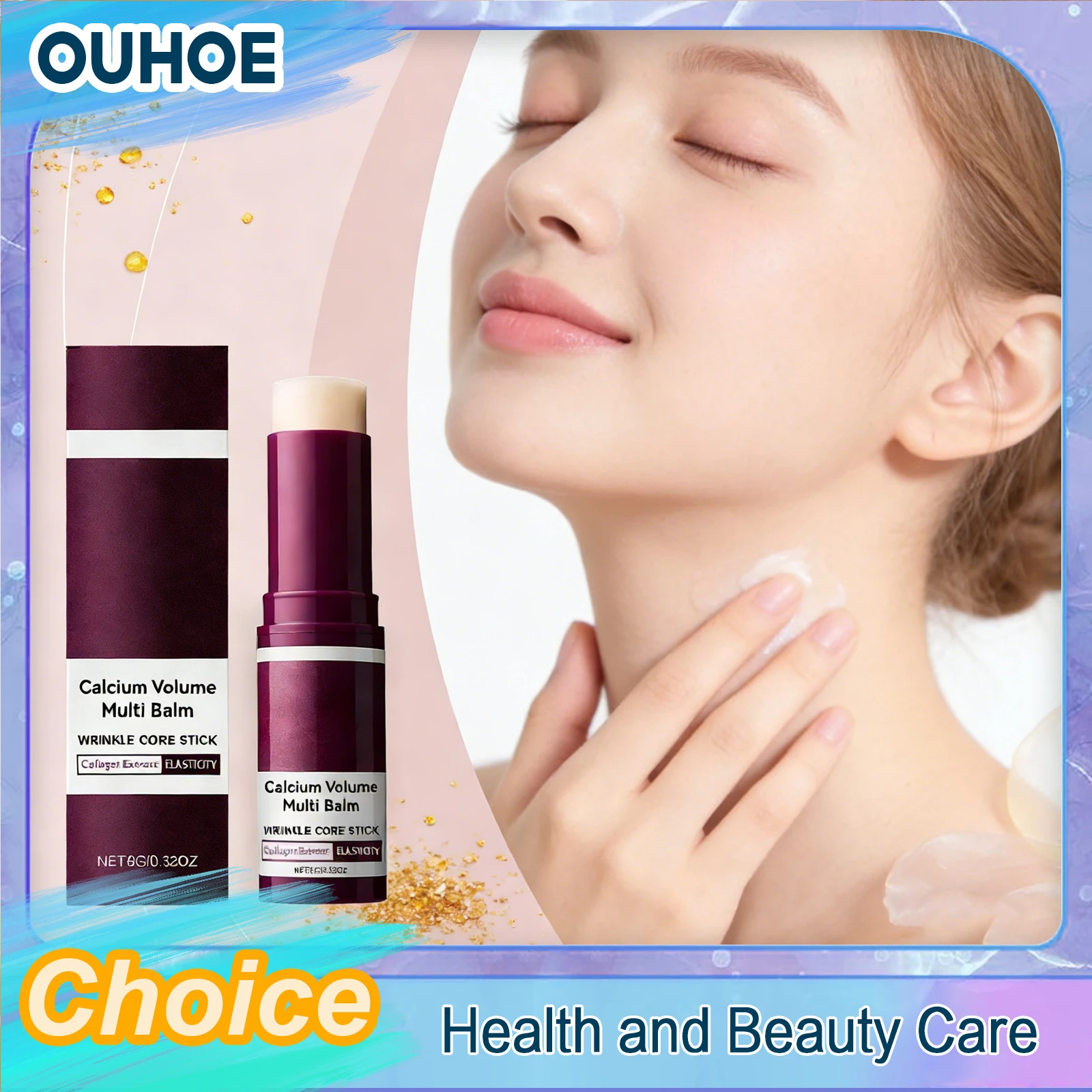 

Calcium Volume Multi Balm Hydrating Smoothing Fine Line Anti Aging Brightening Nourishing Firming Skin Collagen Moisturing Stick