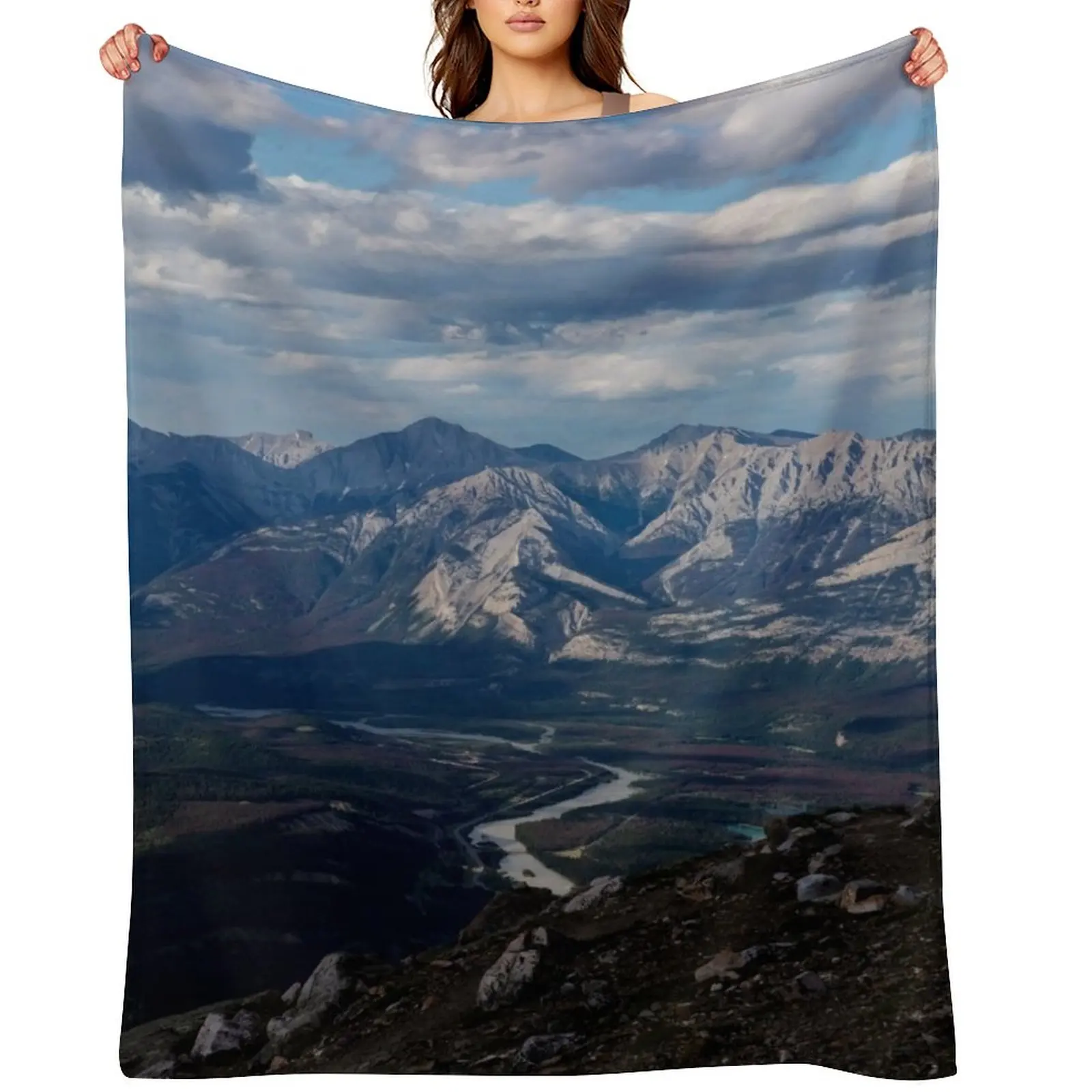 

Canadian Rockies Throw Blanket Shaggy Nap Polar christmas decoration Blankets