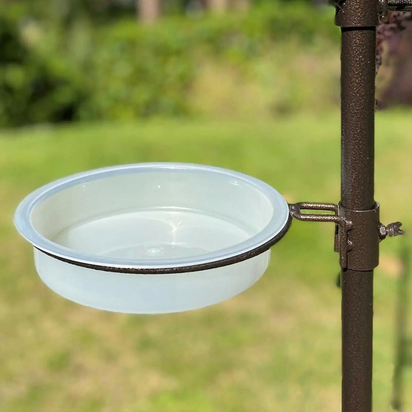Plateau d'alimentation pour oiseaux, bain à oiseaux suspendu, bol rond pour eau, pour moineaux, pinsons, perruches, jardin, parc, cour, terrasse, extérieur