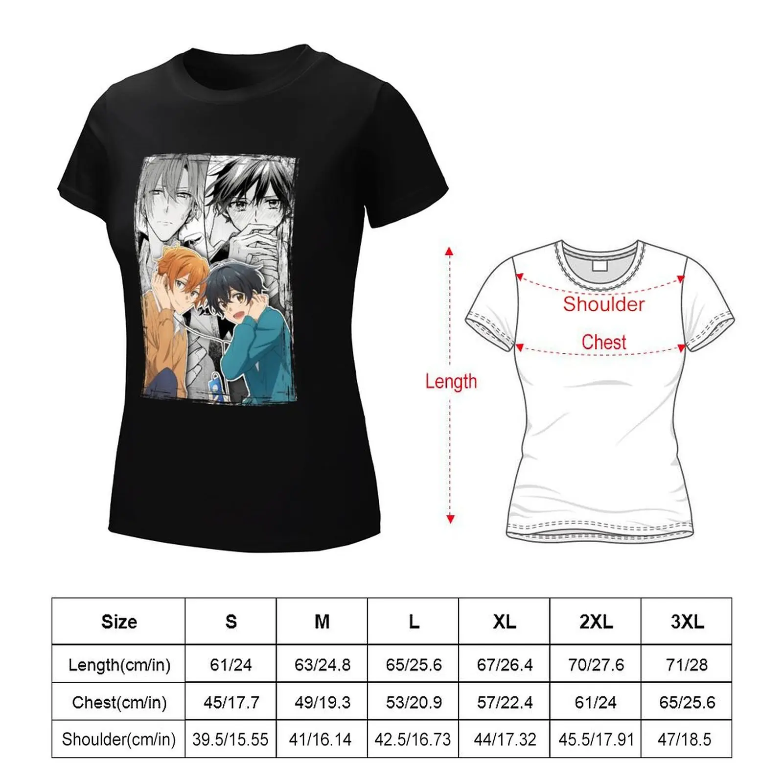 sasaki and miyano T-shirt anime clothes summer top tees t shirts for Women graphic